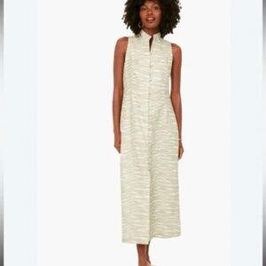 Tuckernuck Platinum Zebra Leighton Midi Dress Size M